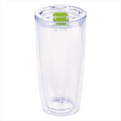 Clear with Lime Green Lid Slider